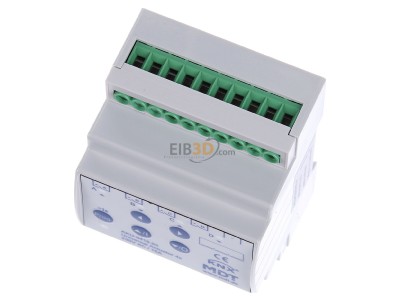 View up front MDT AKU-0416.03 EIB, KNX, Universal Actuator 4-fold, 4SU MDRC, 16A, 230VAC, 100F, 15ECG, 
