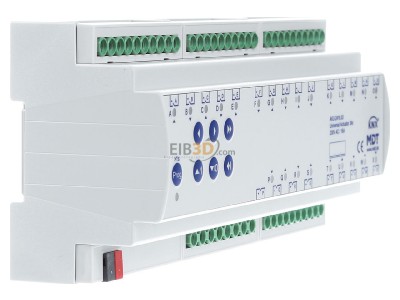 View on the left MDT AKU-2416.03 EIB, KNX, Universal Actuator 24-fold, 8SU MDRC, 16A,_230VAC, 100F, 15ECG, 
