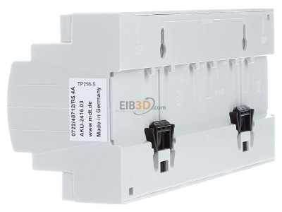 Ansicht rechts MDT AKU-2416.03 EIB, KNX, Universalaktor 24-fach, 12TE, REG, 16A, 230VAC, 100F, 15EVG, 