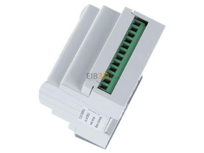 View top right MDT JAL-0410M.02 EIB, KNX, Shutter Actuator 4-fold, 4SU MDRC, 10A, 230VAC with travel time measurement, 
