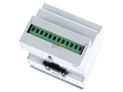 Top rear view MDT JAL-0410M.02 EIB, KNX, Shutter Actuator 4-fold, 4SU MDRC, 10A, 230VAC with travel time measurement, 
