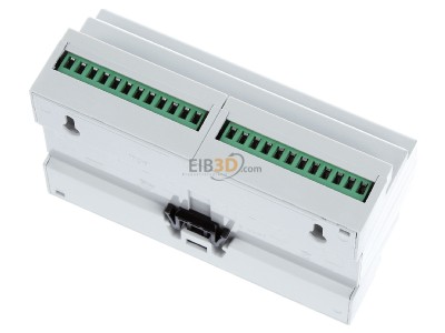 Top rear view MDT JAL-0810M.02 EIB, KNX, Shutter Actuator 8-fold, 8SU MDRC, 10A, 230VAC with travel time measurement, 
