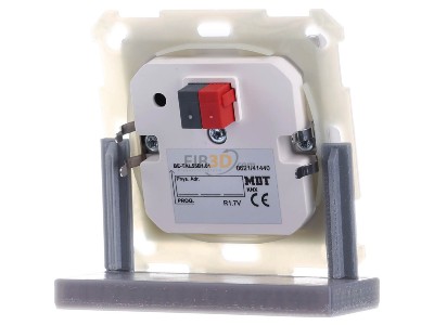 Ansicht hinten MDT BE-TAL55B1.01 EIB, KNX, Taster Light 55 1-fach, Basic, Reinwei glnzend, Neutral, 