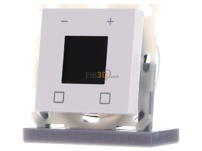 Front view MDT SCN-RTR55S.01 EIB, KNX, Room Temperature Controller Smart 55 with colour display, White glossy finish, 
