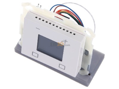 View up front MDT SCN-RTR55S.01 EIB, KNX, Room Temperature Controller Smart 55 with colour display, White glossy finish, 
