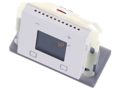View up front MDT SCN-RTN55S.01 EIB, KNX, Room Temperature Extension Unit Smart 55 with colour display, White glossy finish, 
