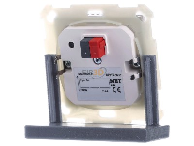 Back view MDT SCN-TFS55.01 EIB, KNX, Room Temperature/Humidy sensor 55, White glossy finish, 
