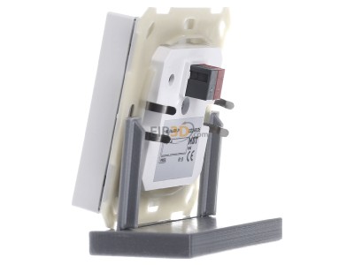 View on the right MDT BE-TAL6301.01 EIB, KNX, Push Button Lite 63 1-fold, RGBW, neutral, Studio white glossy finish, 
