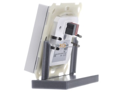 View on the right MDT BE-TAL6302.01 EIB, KNX, Push Button Lite 63 2-fold, RGBW, neutral, Studio white glossy finish, 
