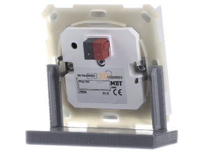 Back view MDT BE-TAL6302.01 EIB, KNX, Push Button Lite 63 2-fold, RGBW, neutral, Studio white glossy finish, 
