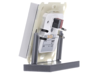 View on the right MDT BE-TAL6302.A1 EIB, KNX, Push Button Lite 63 2-fold, RGBW, blinds, Studio white glossy finish, 
