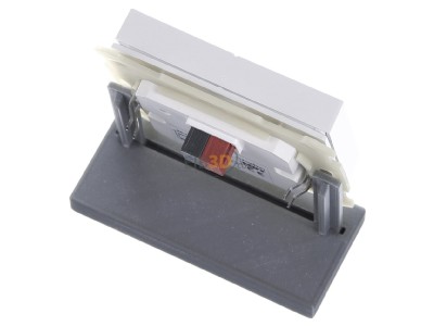 Top rear view MDT BE-TAL6302.A1 EIB, KNX, Push Button Lite 63 2-fold, RGBW, blinds, Studio white glossy finish, 
