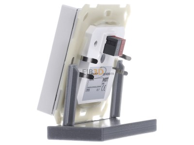 View on the right MDT BE-TAL6302.B1 EIB, KNX, Push Button Lite 63 2-fold, RGBW, switch, Studio white glossy finish, 
