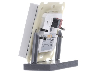 View on the right MDT BE-TAL6302.D1 EIB, KNX, Push Button Lite 63 2-fold, RGBW, switch and blinds, Studio white glossy finish, 
