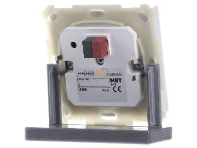 Back view MDT BE-TAL6304.01 EIB, KNX, Push Button Lite 63 4-fold, RGBW, neutral, Studio white glossy finish, 
