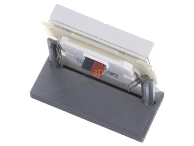 Top rear view MDT BE-TAL6304.01 EIB, KNX, Push Button Lite 63 4-fold, RGBW, neutral, Studio white glossy finish, 
