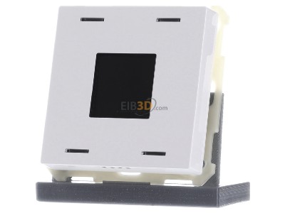 Front view MDT BE-TAS63T4.01 EIB, KNX, Push Button Smart 63 4-fold with colour display and temperature sensor, Studio white glossy finish, 
