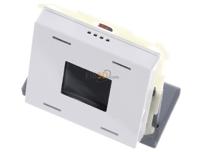 View up front MDT BE-TAS63T4.01 EIB, KNX, Push Button Smart 63 4-fold with colour display and temperature sensor, Studio white glossy finish, 
