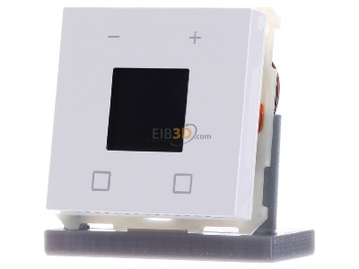 Front view MDT SCN-RTR63S.01 EIB, KNX, Room Temperature Controller Smart 63 with colour display, Studio white glossy finish, 
