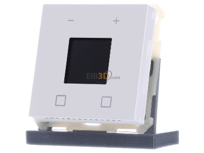Front view MDT SCN-RTN63S.01 EIB, KNX, Room Temperature Extension Unit Smart 63 with colour display, Studio white glossy finish, 
