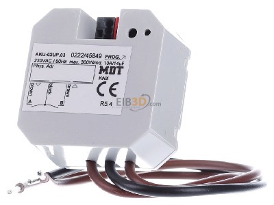 Front view MDT AKU-02UP.03 Switch actuator for home automation 2-ch 
