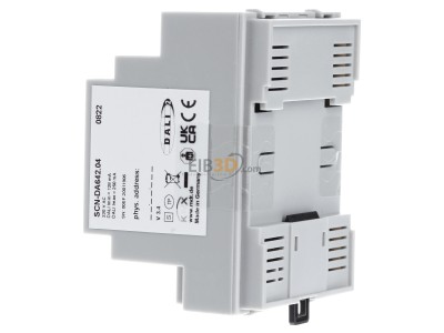 Ansicht rechts MDT SCN-DA642.04 DALI Control 2x64 Gateway 4TE, REG 