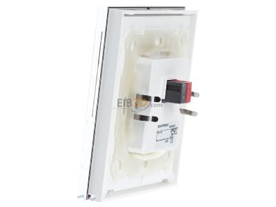 View on the right MDT SCN-RTRGW.02 Glass Room Temperature Controller Smart with colour display, white, 
