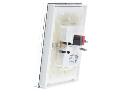 View on the right MDT SCN-RTRGW.02 Glass Room Temperature Controller Smart with colour display, white, 

