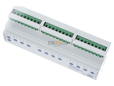 Ansicht oben vorne MDT AMI-1216.03 KNX Schaltaktor 12-fach, 12TE, REG 