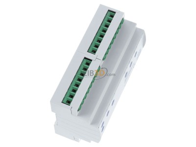 Ansicht oben links MDT AZI-0616.03 KNX Schaltaktor 6-fach, 8TE REG, 16/20 A, 230 V 
