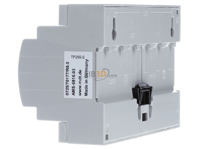 Ansicht rechts MDT AMS-0816.03 KNX Schaltaktor 8-fach, 8TE REG, 16 A, 230 V AC 