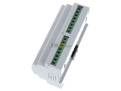 Ansicht oben rechts MDT AMS-0816.03 KNX Schaltaktor 8-fach, 8TE REG, 16 A, 230 V AC 