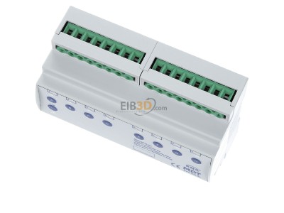 Ansicht oben vorne MDT AMI-0816.03 KNX Schaltaktor 8-fach, 8TE REG, 16/20 A, 230 V 