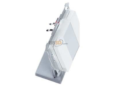 View top left MDT BE-TA5502.G2 KNX Push Button 55 2-fold, White glossy finish 
