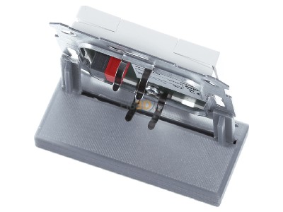 Top rear view MDT BE-TA5502.G2 KNX Push Button 55 2-fold, White glossy finish 
