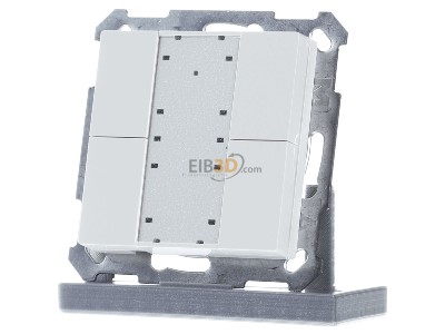 Front view MDT BE-TA5504.G2 KNX Push Button 55 4-fold, White glossy finish 
