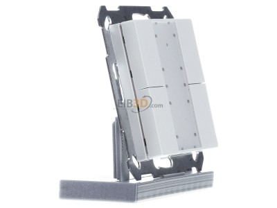 View on the left MDT BE-TA5504.G2 KNX Push Button 55 4-fold, White glossy finish 
