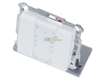 View up front MDT BE-TA5504.G2 KNX Push Button 55 4-fold, White glossy finish 
