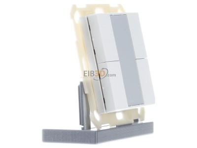 View on the left MDT BE-TA5504.02 KNX Push Button 55 4-fold, White matt finish 
