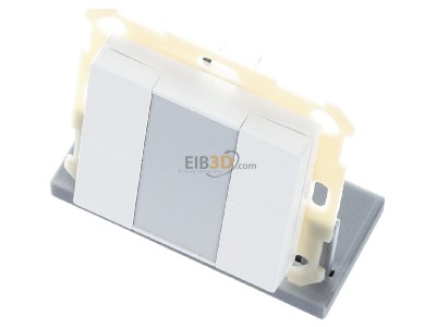 View up front MDT BE-TA5504.02 KNX Push Button 55 4-fold, White matt finish 

