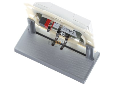 Top rear view MDT BE-TA5504.02 KNX Push Button 55 4-fold, White matt finish 
