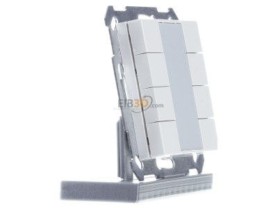 View on the left MDT BE-TA5508.G2 KNX Push Button 55 8-fold, White glossy finish 
