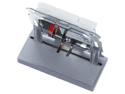 Top rear view MDT BE-TA5508.G2 KNX Push Button 55 8-fold, White glossy finish 
