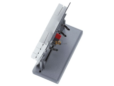 View top right MDT BE-TA55P6.G2 KNX Push Button Plus 55 6-fold, White glossy finish 
