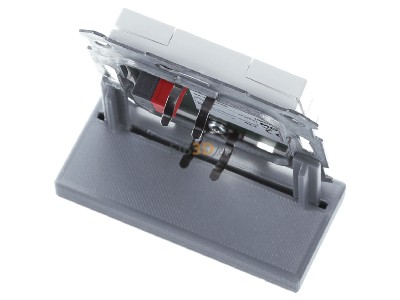 Top rear view MDT BE-TA55P6.G2 KNX Push Button Plus 55 6-fold, White glossy finish 
