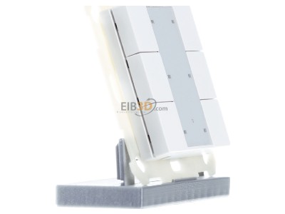 Ansicht links MDT BE-TA55P6.02 Taster Plus 55 6-fach, Reinwei mat 