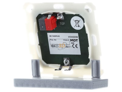 Ansicht hinten MDT BE-TA55P6.02 Taster Plus 55 6-fach, Reinwei mat 