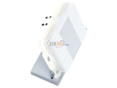 Ansicht oben links MDT BE-TA55P6.02 Taster Plus 55 6-fach, Reinwei mat 