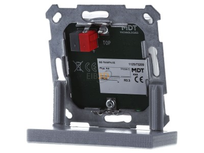 Back view MDT BE-TA55T4.02 KNX Push Button Plus TS 55 4-fold, White matt finish 
