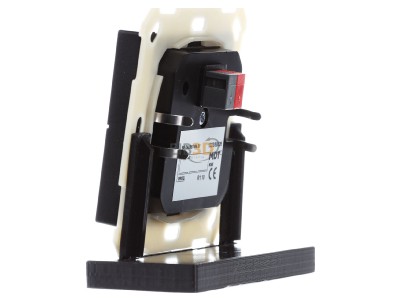 Ansicht rechts MDT BE-TAL55T406.01 KNX Taster Light 55 4-fach, RGBW, Temperatursensor, Schwarz matt, Neutral 